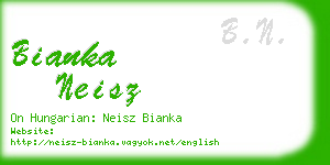 bianka neisz business card